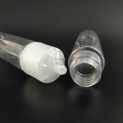 स्क्रीन प्रिंटिंग बाल प्रतिरोधी ई तरल बोतल 18 मिमी गर्दन आकार में स्क्रीन प्रिंटेड डिजाइन और बाल प्रतिरोधी टोपी के साथ