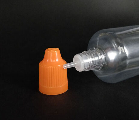 स्क्रीन प्रिंटिंग पारदर्शी गोल ई तरल बोतल वैप उद्योग में कस्टम लेबलिंग और पैकेजिंग समाधान के लिए उपयुक्त