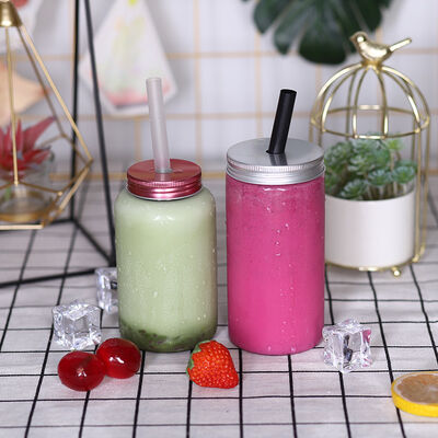 हाथ दूध चाय की बोतलें लीक-प्रूफ स्क्वायर गोल आकार वाणिज्यिक पेय वितरकों और खुदरा विक्रेताओं के लिए आदर्श