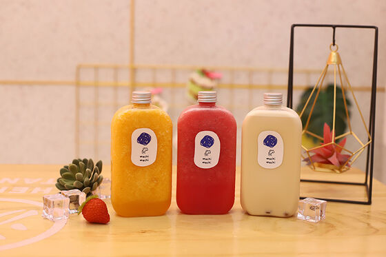 स्पष्ट प्लास्टिक बुलबुला चाय जार पारदर्शी कंटेनर जो सामग्री की पहचान करने में आसान हैं