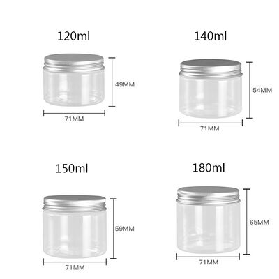 अनुकूलन प्लास्टिक जार कंटेनर टिकाऊ पुनः प्रयोज्य कंटेनर खाद्य सौंदर्य प्रसाधन और दवाओं के लिए उपयुक्त पैकेजिंग