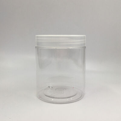 खाद्य प्रसंस्करण और खुदरा वातावरण में उपयोग किए जाने वाले प्लास्टिक भंडारण जार जिसमें प्लास्टिक ढक्कन लीक प्रतिरोधी कंटेनर हैं