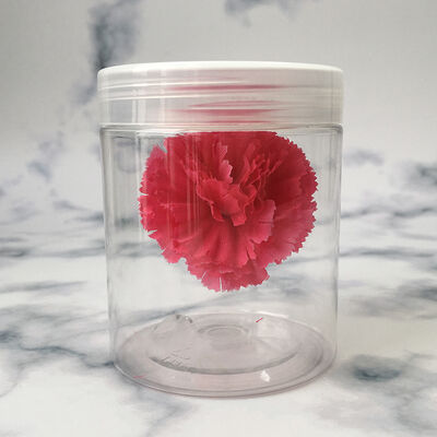 खाद्य प्रसंस्करण और खुदरा वातावरण में उपयोग किए जाने वाले प्लास्टिक भंडारण जार जिसमें प्लास्टिक ढक्कन लीक प्रतिरोधी कंटेनर हैं