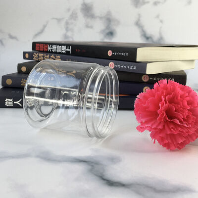 जार प्लास्टिक जार कंटेनर 100 व्यास लोगो अनुकूलन की सुविधा के साथ खाद्य पूरक और कॉस्मेटिक उत्पादों के लिए उपयुक्त