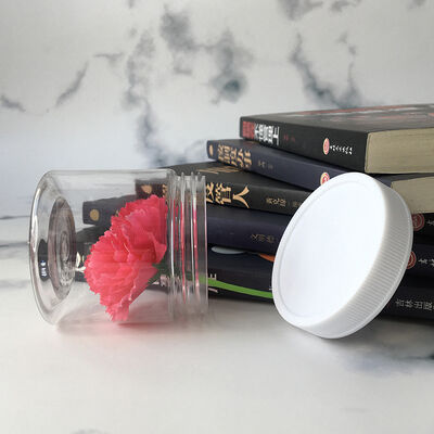 जार प्लास्टिक जार कंटेनर 100 व्यास लोगो अनुकूलन की सुविधा के साथ खाद्य पूरक और कॉस्मेटिक उत्पादों के लिए उपयुक्त