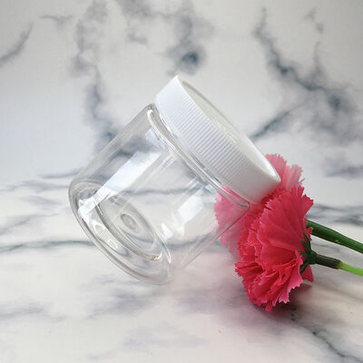 जार प्लास्टिक जार कंटेनर 100 व्यास लोगो अनुकूलन की सुविधा के साथ खाद्य पूरक और कॉस्मेटिक उत्पादों के लिए उपयुक्त