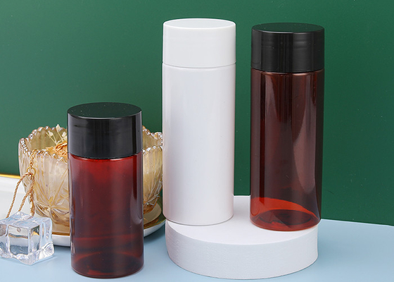 अरोमाथेरेपी क्रीम ब्राउन पीईटी स्क्रू टॉप स्क्वीज़ बोतल 120ML 150ML