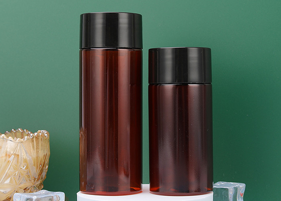 अरोमाथेरेपी क्रीम ब्राउन पीईटी स्क्रू टॉप स्क्वीज़ बोतल 120ML 150ML