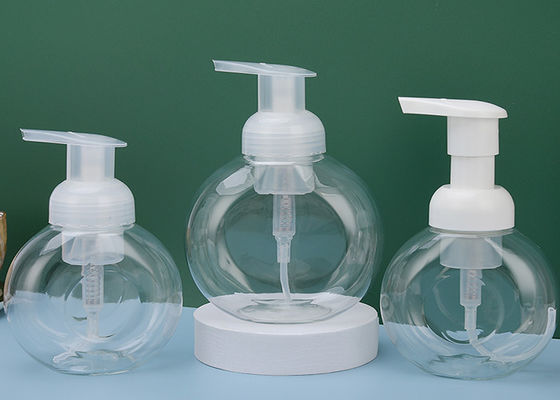 लोगो मुद्रित फोम पंप बोतल सफेद मैट सतह लिक्विड सोप सैनिटाइज़र और झागदार हैंड क्लींजर के लिए हैंडलिंग पैकेजिंग