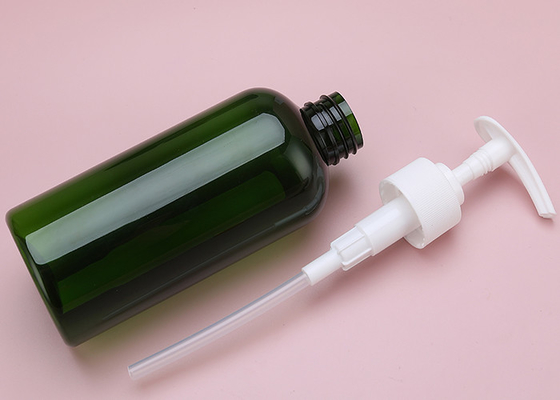 गर्म बिक्री स्पष्ट खाली पीईटी 500ml शॉवर जेल प्लास्टिक बोतल बाल देखभाल सफेद फ्लैट स्क्वायर शैम्पू लोशन पंप प्लास्टिक की बोतल