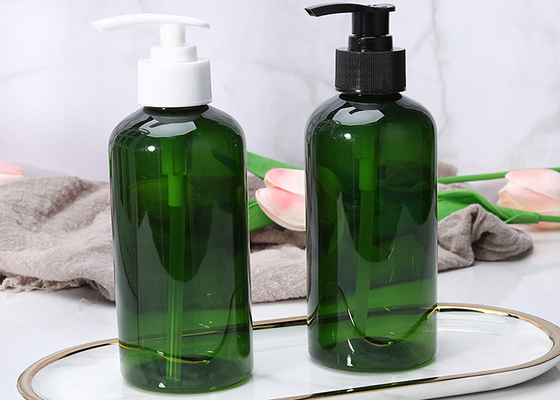 गर्म बिक्री स्पष्ट खाली पीईटी 500ml शॉवर जेल प्लास्टिक बोतल बाल देखभाल सफेद फ्लैट स्क्वायर शैम्पू लोशन पंप प्लास्टिक की बोतल