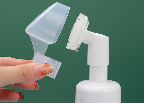 सिलिकॉन ब्रश के साथ 120ml 150ml फेशियल वॉश फोम बॉटल