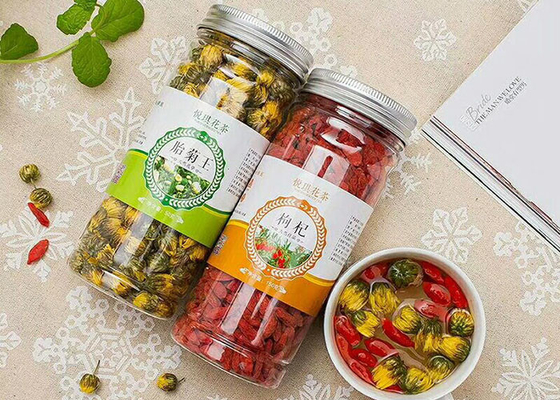 एल्यूमीनियम पन्नी सील प्लास्टिक भंडारण जार 30ml 50ml 60ml 80ml 100ml 120ml 150ml 200ml 250ml