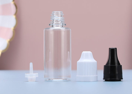पीईटी ई तरल Vape तेल प्लास्टिक की बोतलें ड्रॉपर कैप्स के साथ 8ml