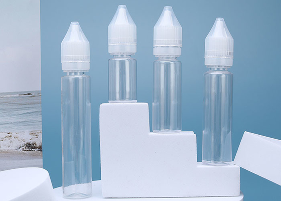 चाइल्डप्रूफ ढक्कन के साथ 10ml 30ml Vape प्लास्टिक ई तरल बोतलें