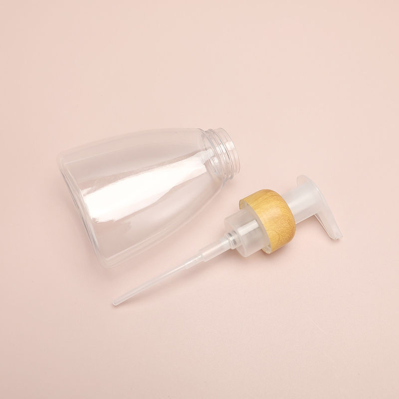 स्क्रीन प्रिंटिंग कॉस्मेटिक स्किनकेयर पैकेजिंग जरूरतों के लिए पीईटी बॉडी और पीईटी कॉलर कंटेनरों का उपयोग करके निर्मित प्लास्टिक लोशन की बोतलें