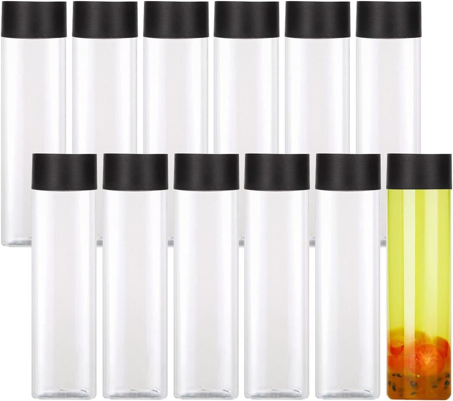 उच्च क्षमता वाली दूध चाय की बोतलें स्क्रू-ऑन ढक्कन के साथ स्पष्ट 120ml 250ml 350ml 500ml 1000ml