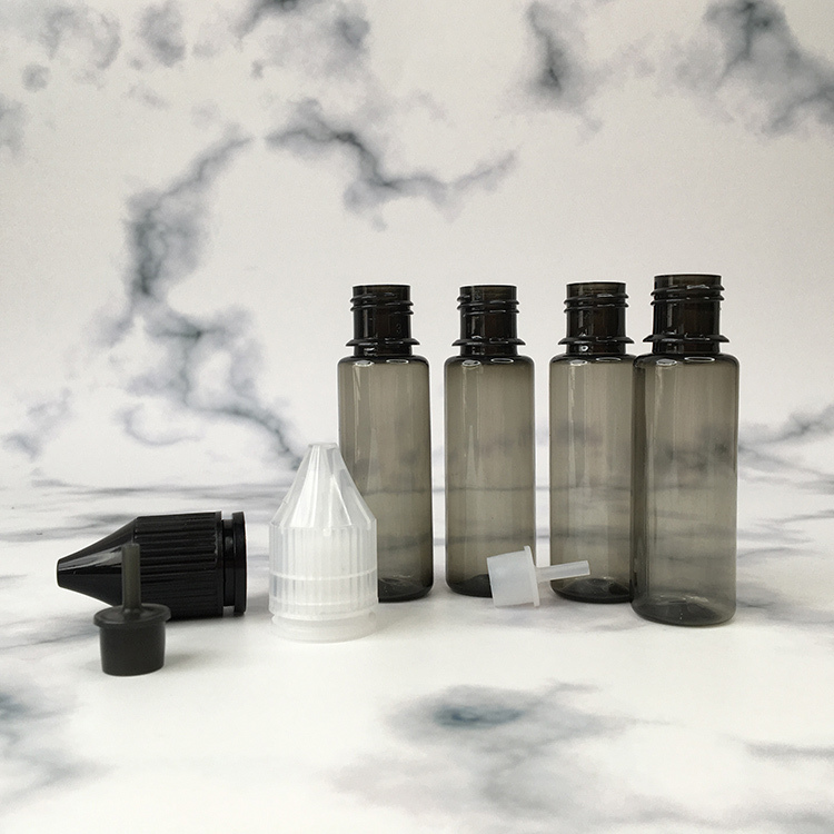 स्क्रीन प्रिंटिंग ई तरल बोतल 10ml 15ml 30ml 40ml 60ml 80ml 100ml क्षमता सतह हैंडलिंग