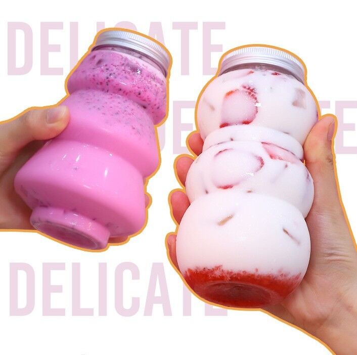 05 किलो स्क्रू-ऑन ढक्कन वाले बबल टी जग टिकाऊ स्पष्ट प्लास्टिक कंटेनर बबल टी पेय पदार्थों को स्टोर करने, मिलाने और परोसने के लिए बिल्कुल सही