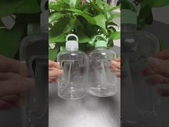 500 मिलीलीटर प्लास्टिक जूस की बोतल जूस के हैंडल के साथ दूध चाय भंडारण कंटेनर पुनः भरने योग्य प्लास्टिक पेय