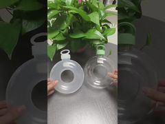 डोनट के आकार की प्लास्टिक की मिल्क टी जूस बोतलें पीने का कंटेनर कप